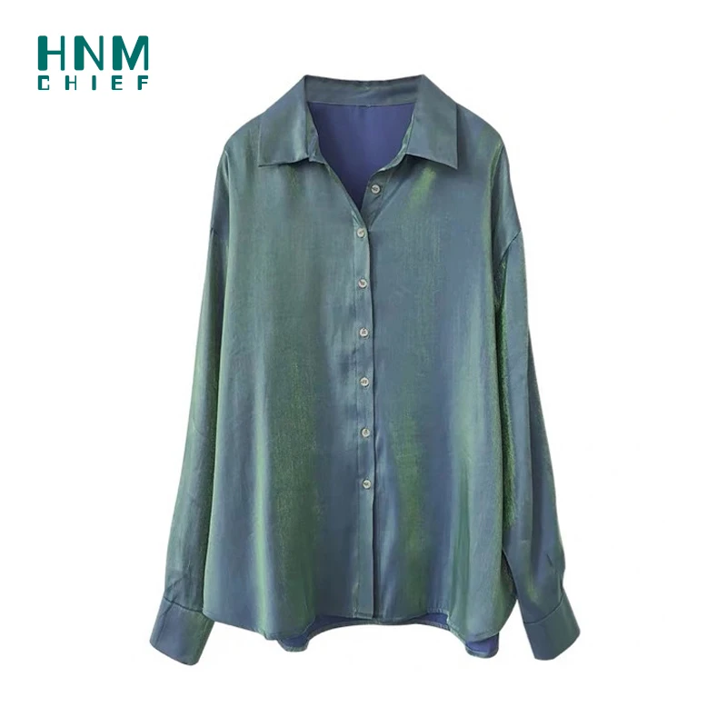 

Зеленый топ для сна HNMCHIEF, сексуальное нижнее белье, одежда для сна, новинка, Женская домашняя одежда с отложным воротником, топы, женская оде...