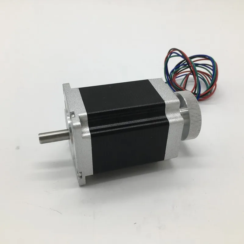 Nema23 шаговый двигатель двойной вал 57*112 мм с регулируемым ручным колесом 4.2A 3Nm 430Oz in