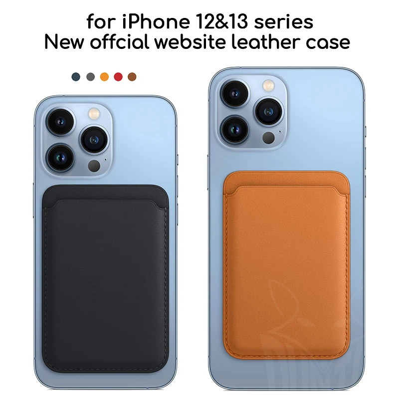 

Оригинальный Роскошный чехол-накладка для iPhone 13 Pro Max 12 Pro, Магнитный чехол из искусственной кожи для iPhone 13, мини-чехол для телефона с отделени...