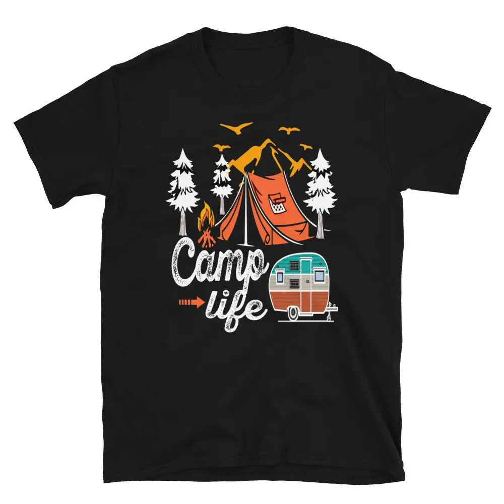 

Camp Life Vintage Design Camping Novelty T-Shirt Men's T-shirt