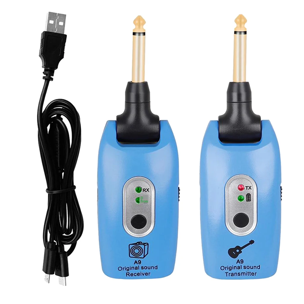 

Guitar Transmitter Receiver 2.4GHZ USB Amplifier Instruments 50m Transceiver
