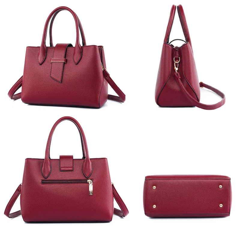 

Luxury Designer Handbags High Quality PU Leather Shoulder Crossbody Top-handle Bags for Women Large Capacity Waterproof Hand Bag