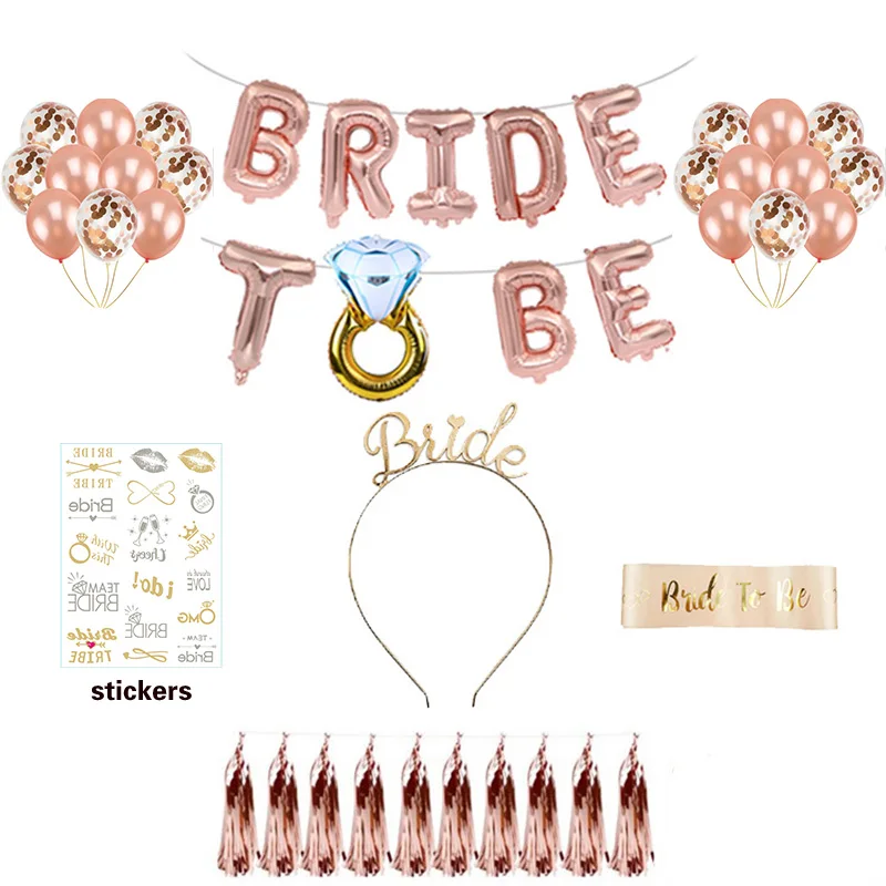 Девичник вечерние украшения для невесты повязка на голову пояс татуировки