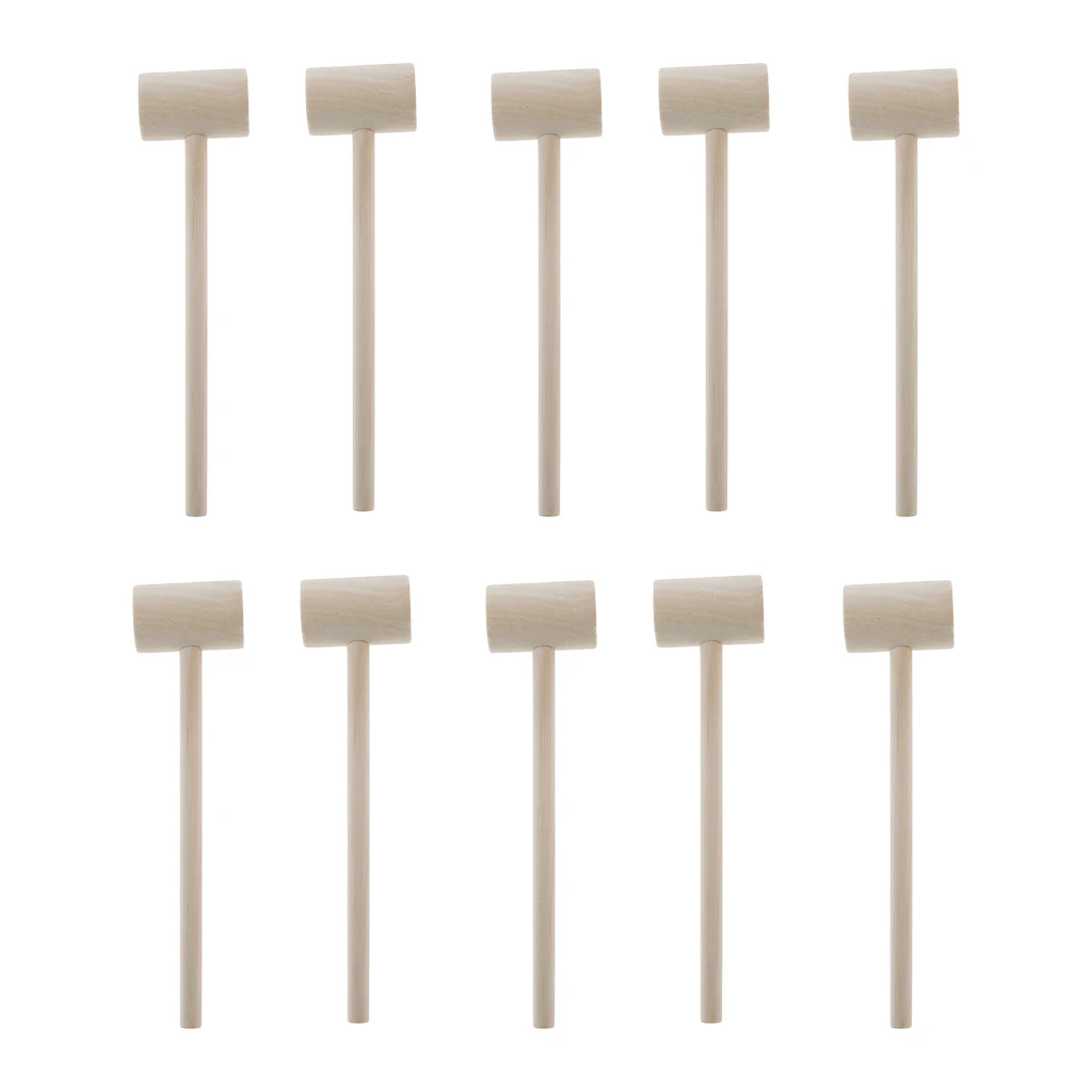 

20Pieces Jewellers Mini Wooden Hammer Pounding Toy Cr ab Mallet Gavel Gifts