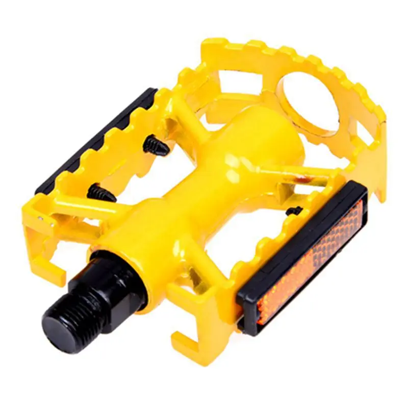 MTB BMX Cycling Road Mountain Bike Bicycle Aluminum Flat Cage Platform Pedals Colour:Yellow | Спорт и развлечения