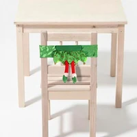 elastic elves table chair sock sleeve cover floor protector diy christmas home party decoration gift sock