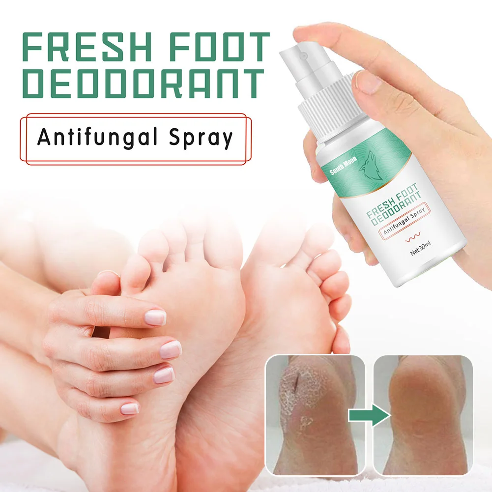 

30ml/45ml Foot Odor Spray Effective Anti Fungal Spray for Cracked Heel Peeling Blister Repairing Moisturizing Foot Care