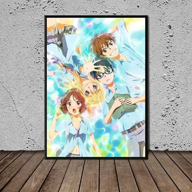 

1pcs HD Art Poster April Is Your Lie Comic Book Series Wall Picture Canvas Wall Art Painting for Bedroom Wall Dcor