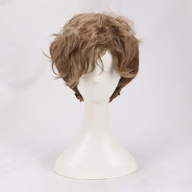 Парик для косплея сказочные твари и где их найти короткий коричневый кудрявый