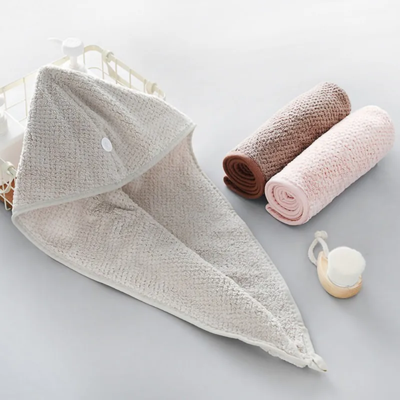 100% Cotton Magic Microfiber Hair Fast Drying Dryer Towel Bath Wrap Hat Quick Cap Turban Dry Turbie Drop | Дом и сад