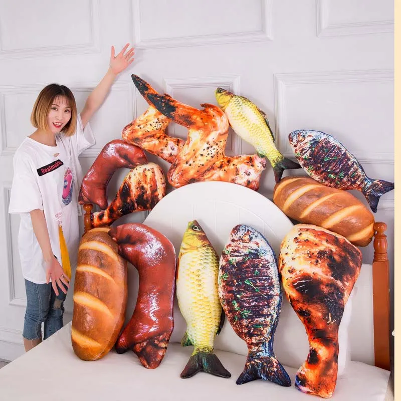 

Simulation Snack Pillow Cushion Trotters Food Dolls Plush Toys Creative Cute GiftsSimulated food b
