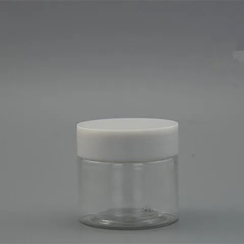 

Free Shipping 25g/ml Clear Lucency Plastic Cream Empty Bottle Black White Clesr Screw Lid Lucency Pill Bath Salt packing Jar
