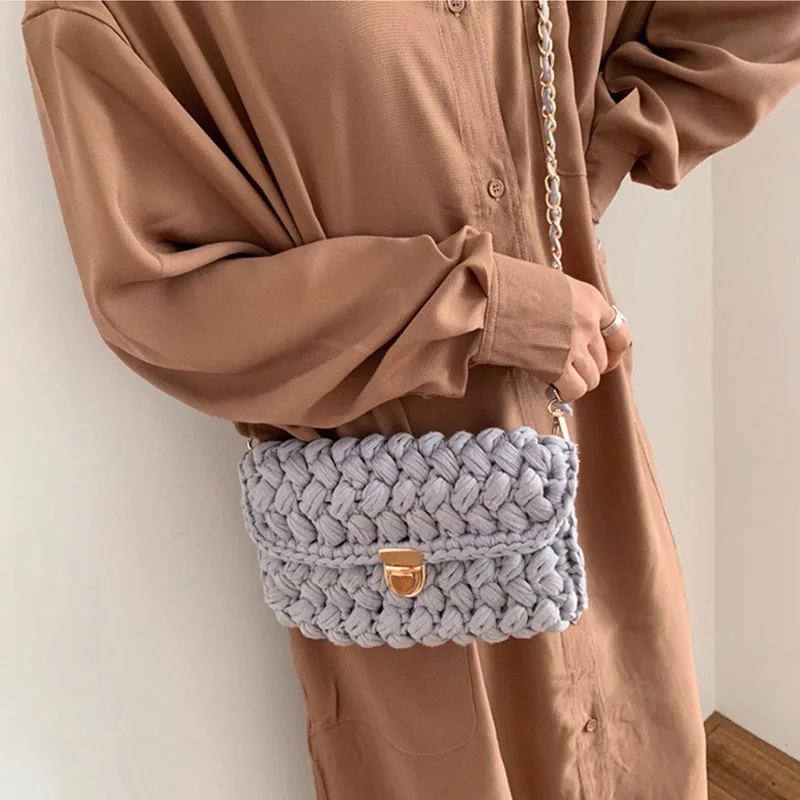 Новинка 2020 ручная работа вязанная крючком вязка через плечо для отдыха