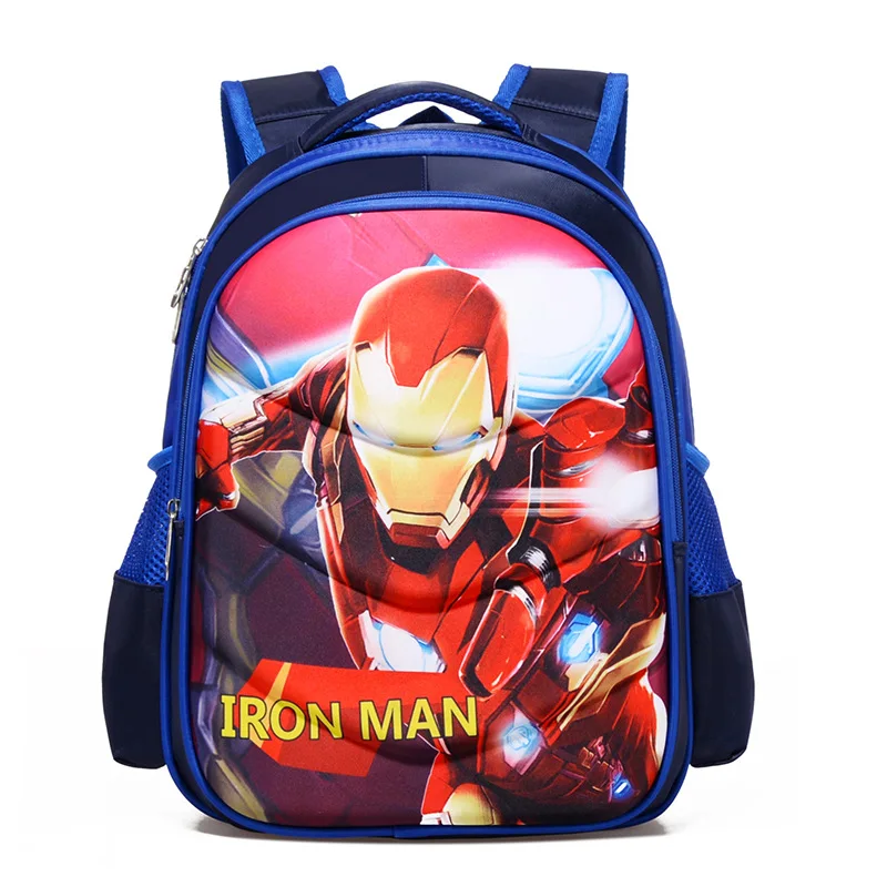 Marvel детская школьная сумка Железный человек американский капитан мультяшная