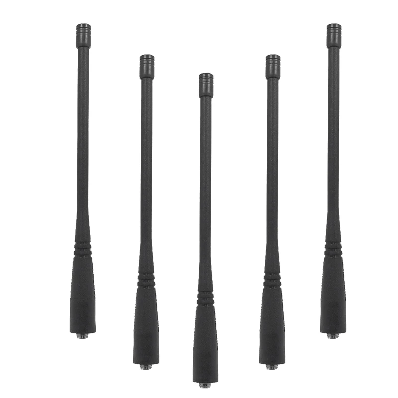 

5Pcs Dual Band Sma-Female 17Cm Length Antenna for Baofeng Uv-5R Uv-82 Gt-3 Uv-9R Plus Walkie Talkie