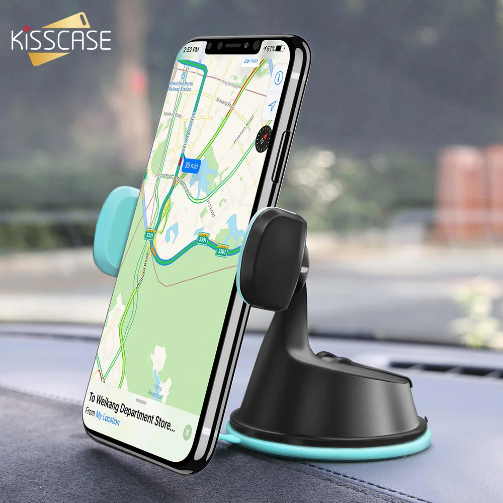 KISSCASE Car Phone Holder Stand Air Vent Mount Windshield Universal For Smart in Support telefon tutucu | Мобильные телефоны и
