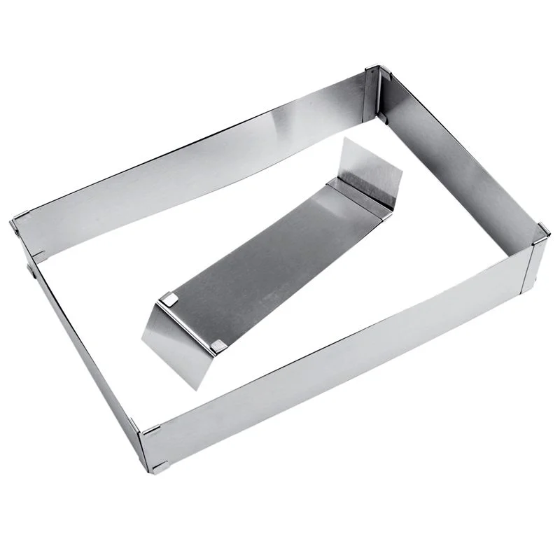 Регулируемая кольцевая форма для торта квадратные прямоугольные кольца выпечки