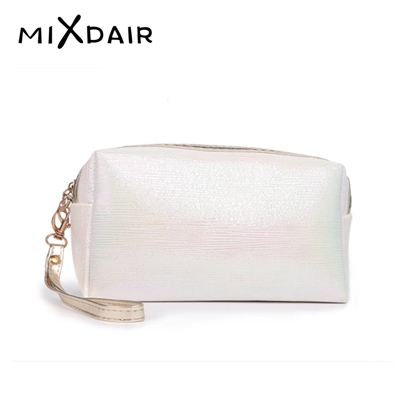 MIXDAIR Makeup Bags Gold Silk Women Cosmetic Bag Make Up Organizer Holder Waterproof Handbag Zipper Multifunction Beauty | Красота и
