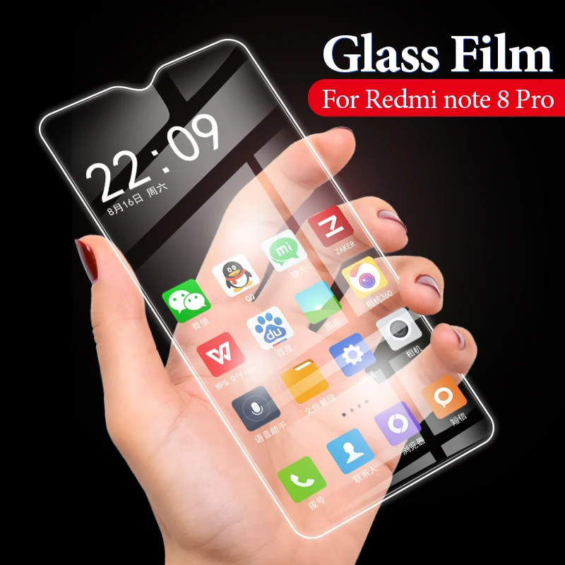 Закаленное стекло для Xiaomi Redmi Note 8 7 Pro K20 7A с белыми краями пересмотром