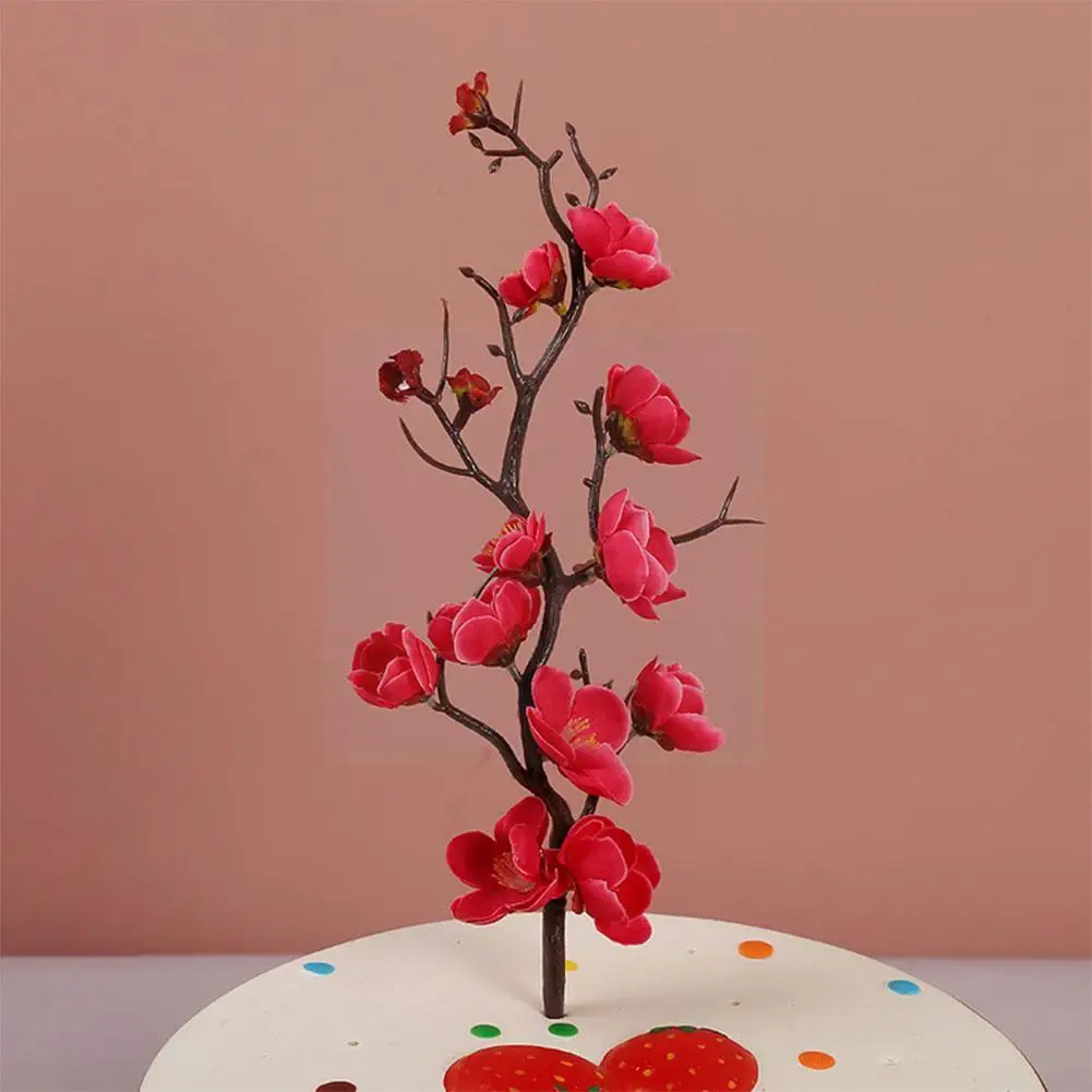

Artificial Plant Plum Blossom Chinese Style Small Winter Flower Flower Home Decoration Plum Silk Plum Artificial Artificial Q5S1