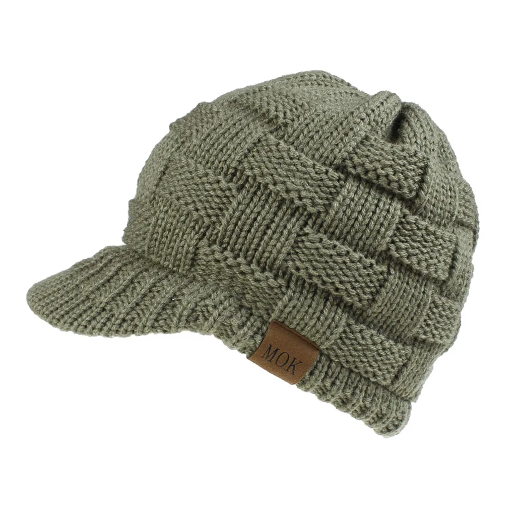 Зимняя повседневная трикотажная шляпа бейсбольная кепка шапка для катания на