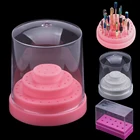 10142048 отверстий Держатель сверл для маникюра акриловые сверла для ногтей пустая коробка для хранения стойка контейнер для резки аксессуары инструменты