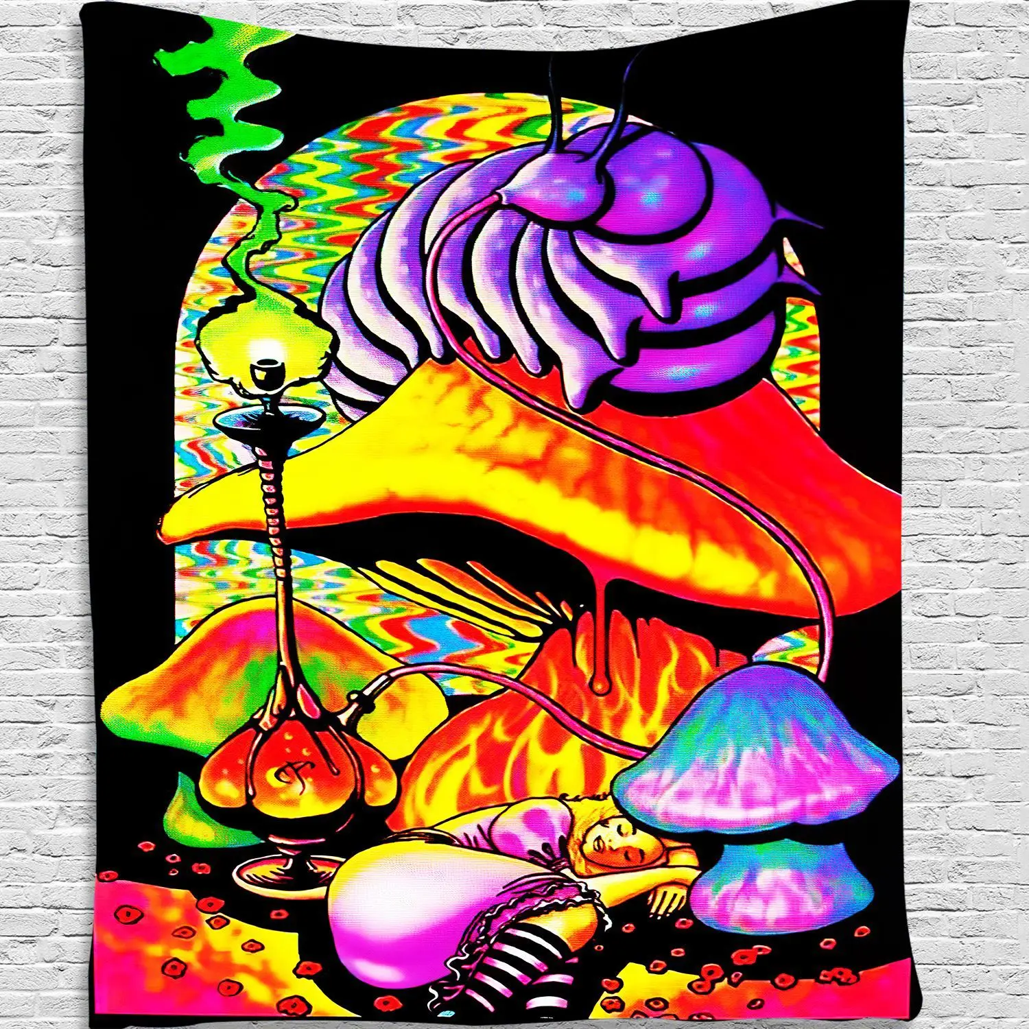 Aggcual горячая Распродажа психоделический гобелен абстрактный Цвет дерево