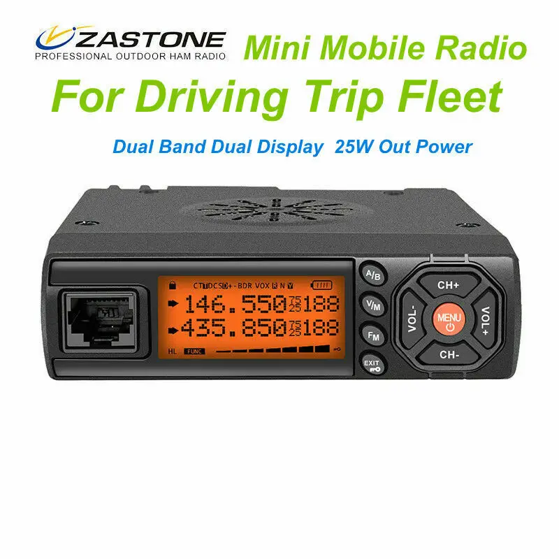 Zastone Z218 Mini Car Mobile Radio 25W Dual Band Transceiver 10KM Walkie Talkie | Мобильные телефоны и аксессуары