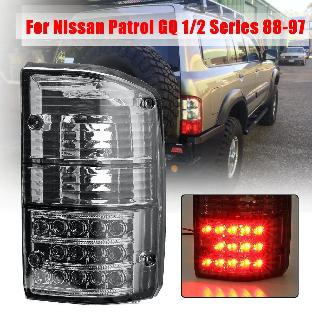 

Car Left/Right Rear Tail Light Brake Lamp Tail Lamp For Nissan Patrol GQ 1/2 Series 1988 1989 1990 1991 1992-1997 26555-05J00