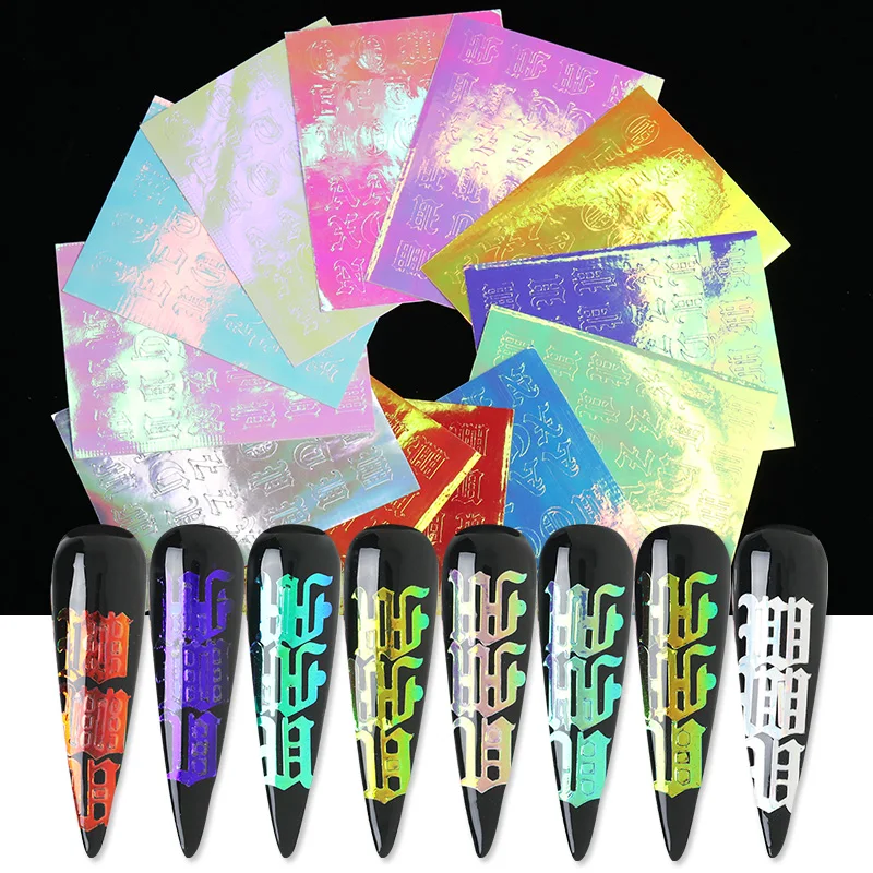 1 лист черный цветок Линия 3D наклейки для ногтей переводная клейкая наклейка s