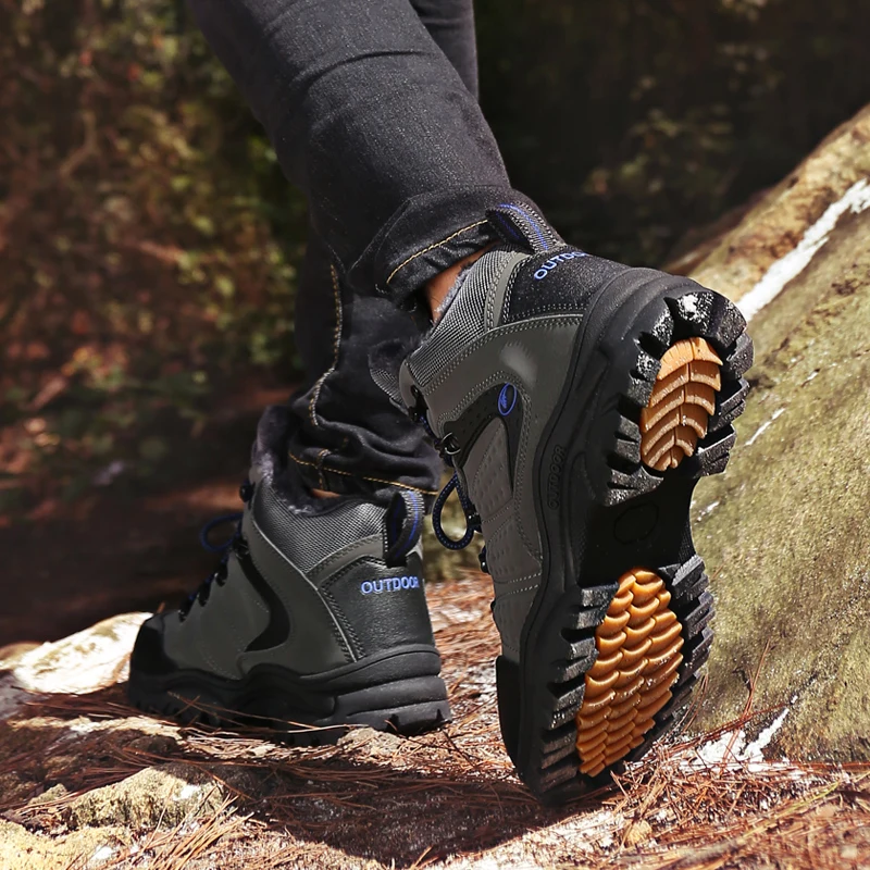 Мужские и женские походные ботинки Уличная теплая обувь для влюбленных