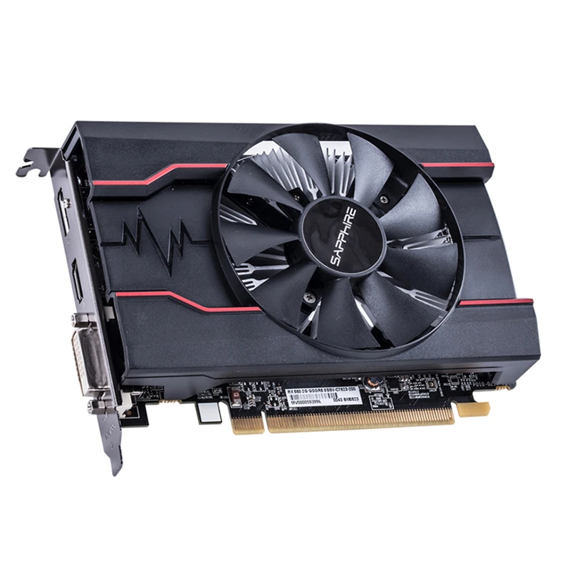 

SAPPHIRE RX550 2GB Video Card GDDR5 Graphics Cards For AMD RX 500 series RX 550 4G D5 Radeon RX550-2GB DisplayPort HDMI DVI Used