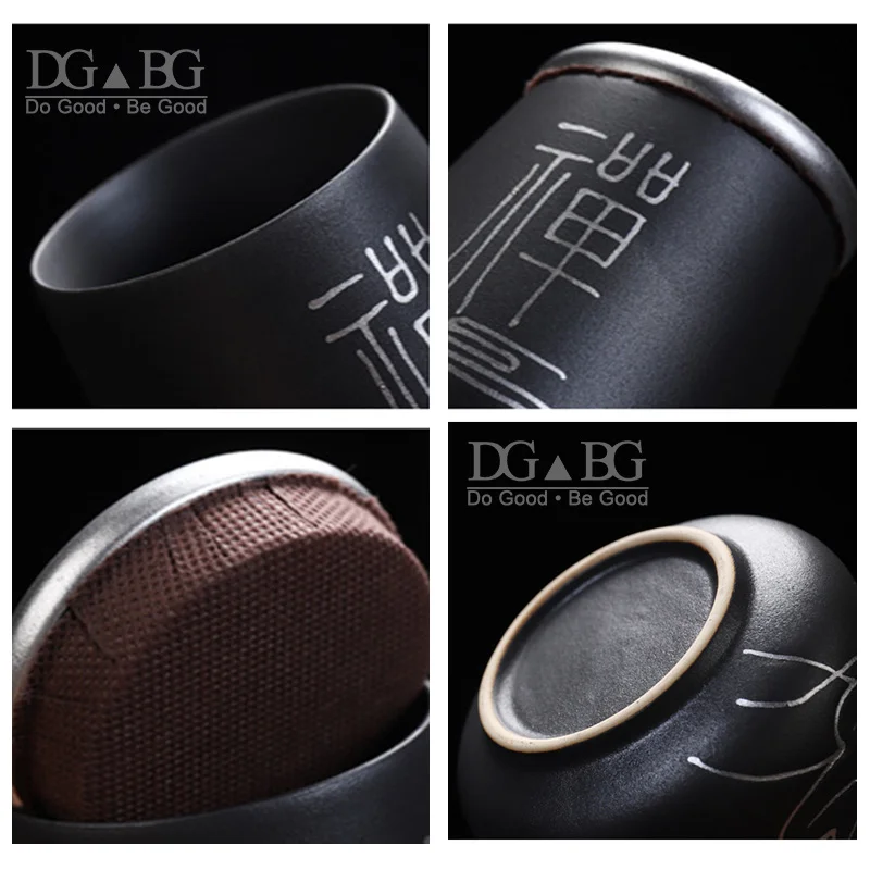 Черный урны для керамики пепел урна золы герметичный кремации на память о