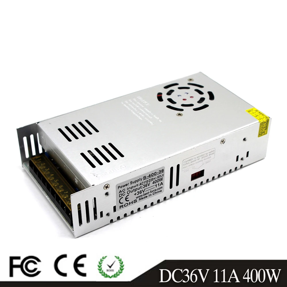 Один выход 400 Вт 36 в 11 А Импульсный источник питания Трансформаторы 220 В