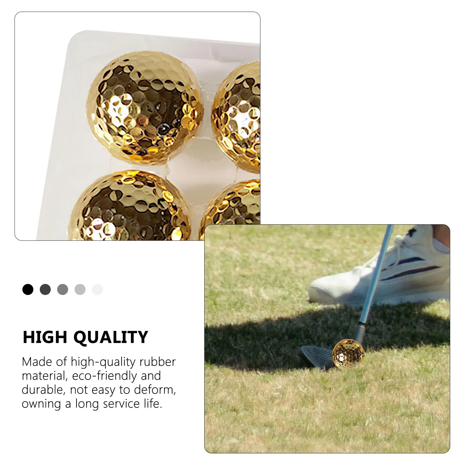 

6Pcs Golf Sports Equipment Golf Balls Rubber Golf Ball With Storage Box For Golf Sport Outdoor Putter Practice Gift Christmas
