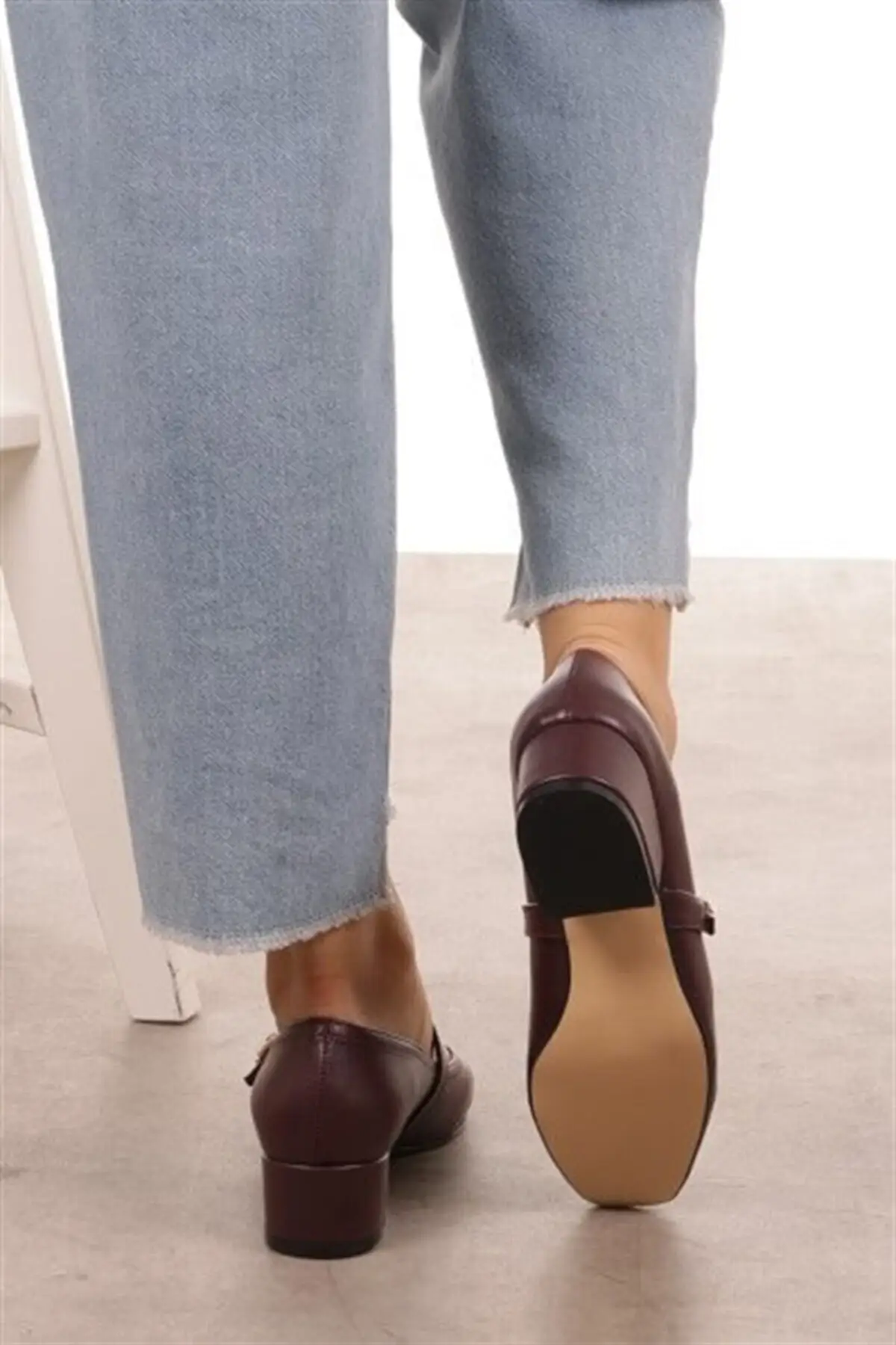 Бордовые Туфли на каблуке со стразами Mio Gusto Джулия | Обувь