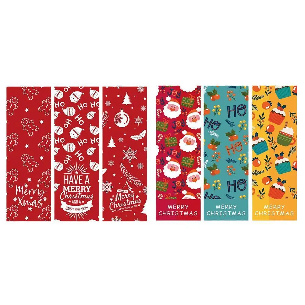 

5pcs 3 Style Merry Christmas Stickers Animals Snowman Trees Decorative Stickers Wrapping Gift Box Label Christmas Tags