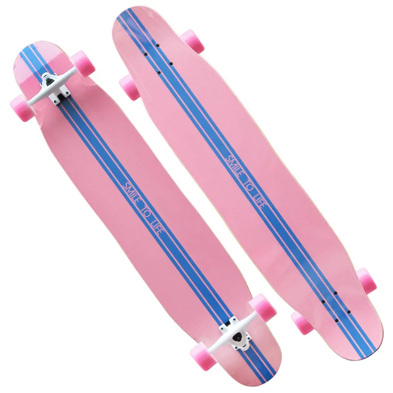 

Longboard Skateboard Male Four Wheeled Flat Flower Skateboard Beginner Professional Maple Patineta Sports Equipment EB50HB