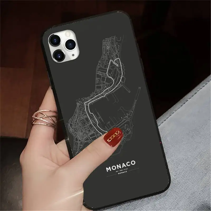

Diseny Formula 1 racing circuit Phone Case for iPhone 11 12 pro XS MAX 8 7 6 6S Plus X 5S SE 2020 XR