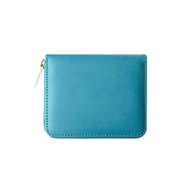 

KANDRA Fashion Brand New Solid Short Wallets Women Pu Leather Zipper Card Holder Coin Purses Girls Small Clutch Bag Gift 2020