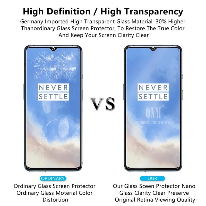 Закаленное стекло 2.5D 0,26 мм 9H для OnePlus 7T 7 6T 6 5T 5 3t 3 Защитная пленка для One Plus 7T 7 6T 6 5T 5 3t 3