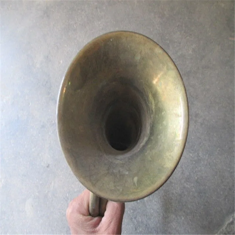 Китайский 12 73 дюймовый/Китайский Старый латунный воин заряжается вперед труба A