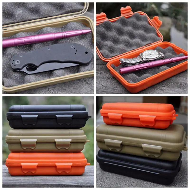 

Outdoor Plastic Waterproof Airtight Survival Case Container Camping Outdoor Travel Storage Box Camping Outdoor Sealed Box