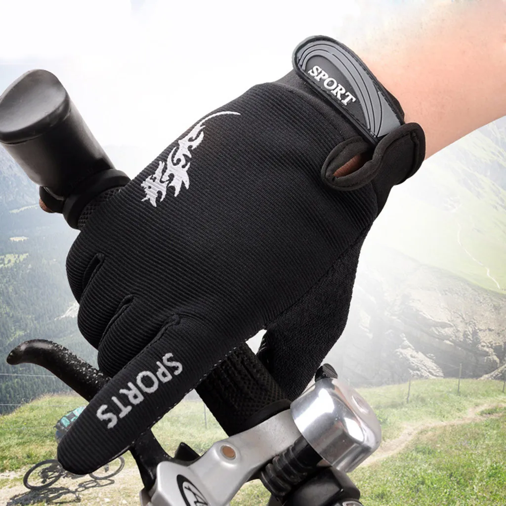 Мужские и женские спортивные перчатки MTB велосипедные перчатки горный велосипед фитнес полный палец перчатки для велосипеда мотогонок перчатки# T1P