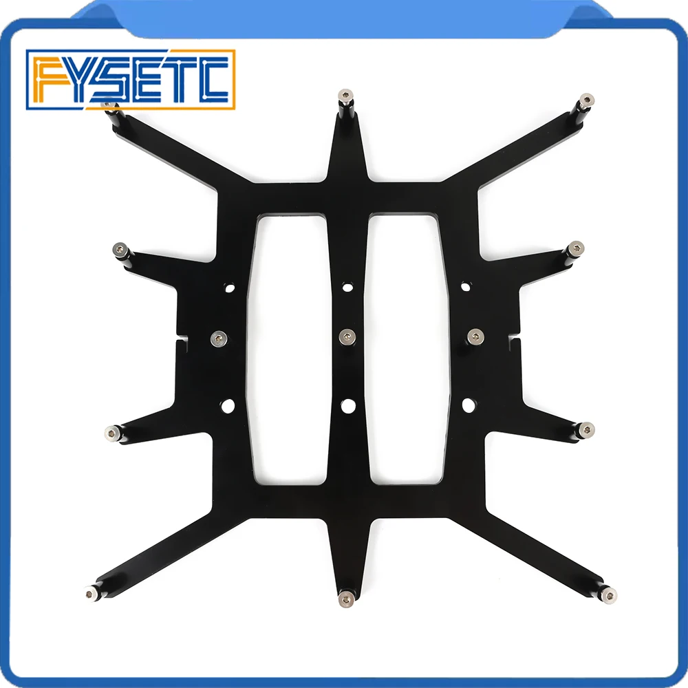 Черный Алюминиевый Y карета анодированная пластина для горячей кровати опорная