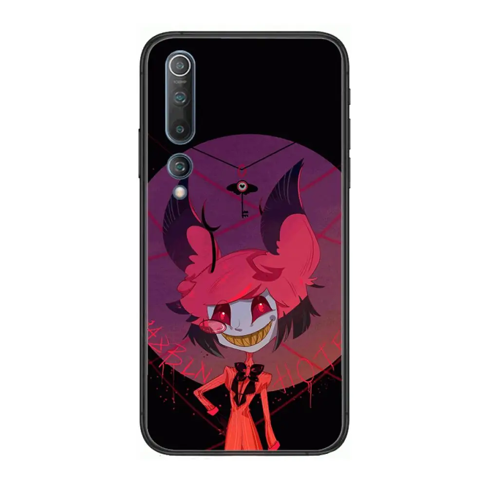

Hazbin Hotels style Phone Case For xiaomi mi11 5g 10 liti Ultra 9Pro SE 3 8 Note Anime Black Cover Silicone Back Pretty tpu