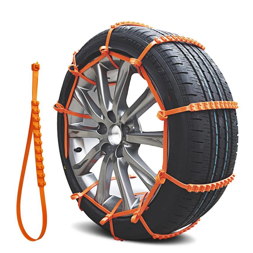 

10pcs Nylon Snow Chain Winter Tyres wheels Snow Car Wheel Belt Anti Slip Tyre Chain Anti-skid Autocross Outdoor Car Accessories