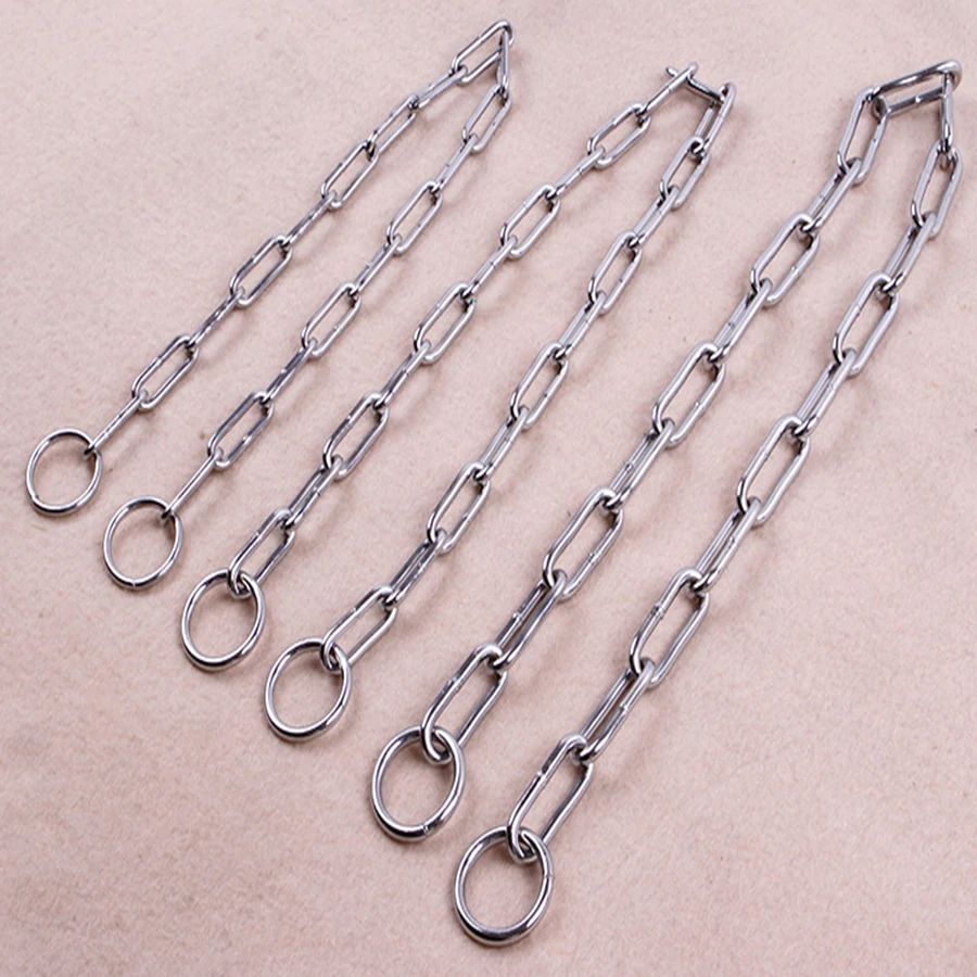 Цепочка-ошейник для собак металлическая из нержавеющей стали | Дом и сад