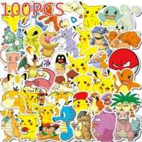 40 50 100 Pcs Pokemons Stickers For Luggage Skateboard Phone Laptop Moto Bicycle Wall Guitar Sticker DIY Waterproof Sticker