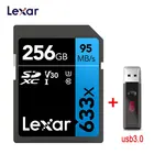 Карта памяти Lexar SD Card 633x, 95 мс, 32 ГБ, U1, SDHC 64 ГБ, 128 ГБ, 256 ГБ, 512 ГБ, U3, SDXC, класс 10, для видеокамеры 1080p 3D 4K